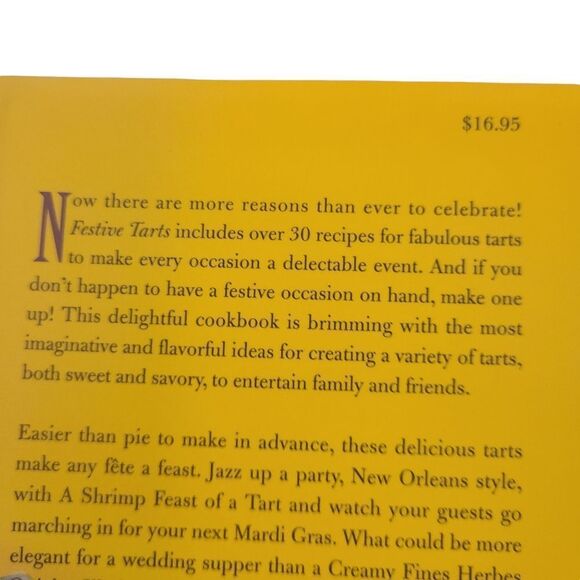 Festive Tarts Cookbook Sylvia Thompson Hardbound Sweet And Savory Recipes - Picture 11 of 13